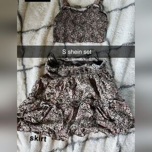 crop top and skirt set